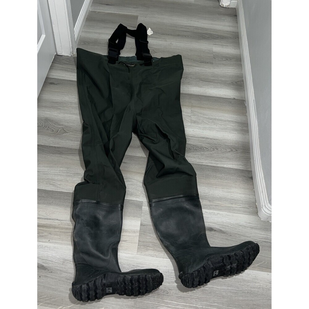 Frogg Toggs Wade Wear Chest Waders Size 13 Green Bootfoot Fishing Gear